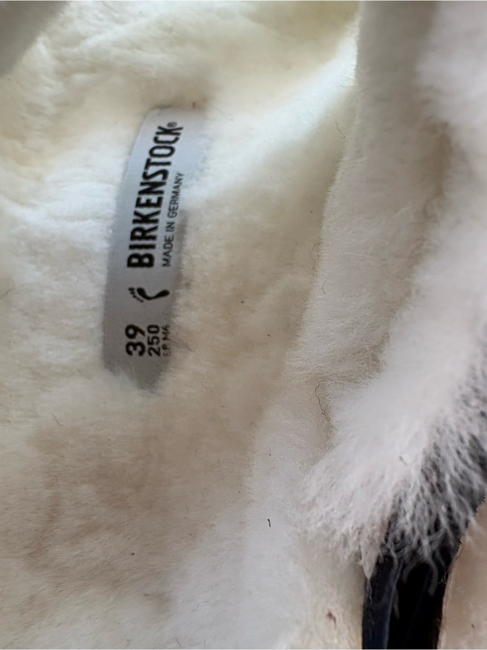 Birkenstock Arizona Shearling in Navy. NWT - Picture 2 of 9